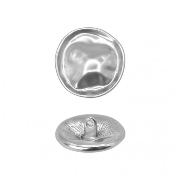 Пуговица металлическая, L36 (23мм), цвет серебро