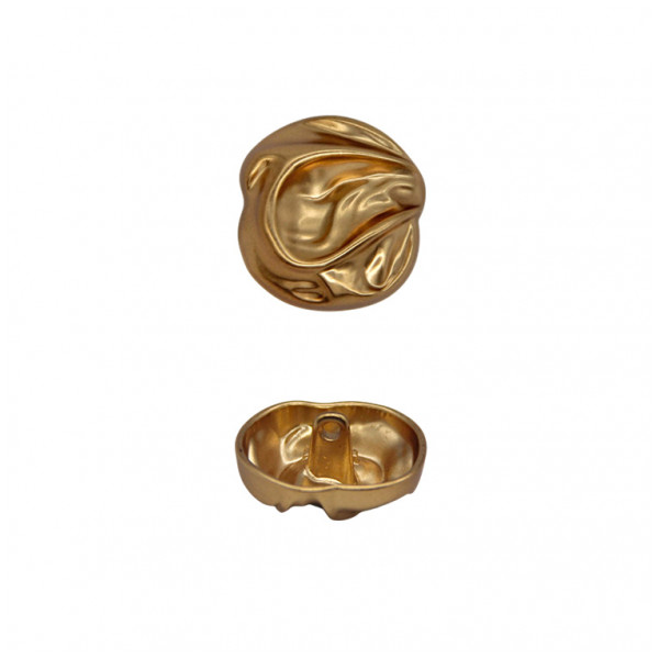 Пуговица металлическая, 36L, цвет античное золото