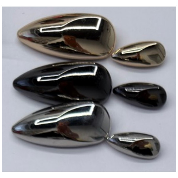 Пуговица металлическая, 54L, цвет оксид