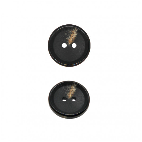 Пуговица пластиковая, 36L, цвет черный