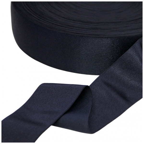 Резинка атласная 5см, цвет темно-синий