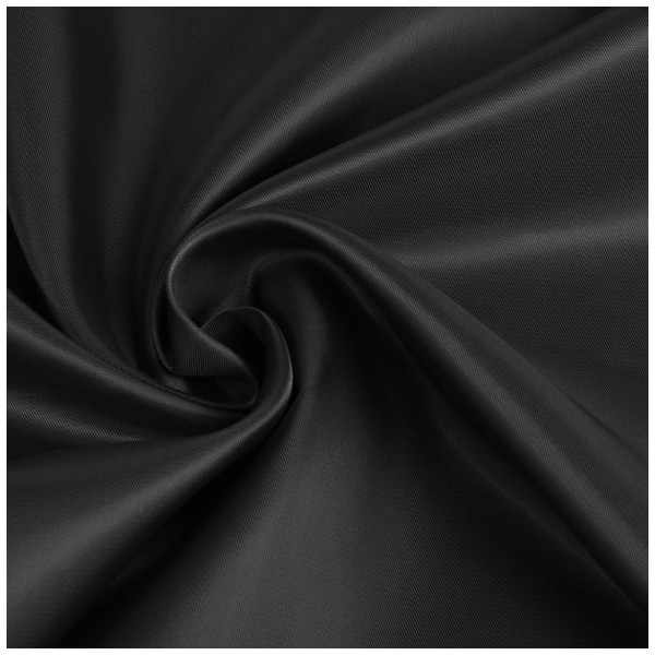 Ткань подкладочная поливискозная, 92г/м2, состав: 55% полиэстер, 45% вискоза; цвет 8001  черный, ширина 144см