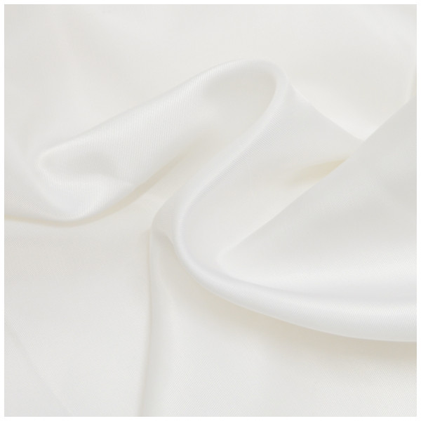 Ткань подкладочная поливискозная, 92г/м2, состав: 55% полиэстер, 45% вискоза; цвет 1001 белый, ширина 150см