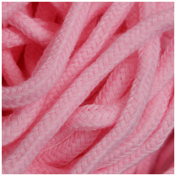 Шнур круглый хлопок+полиэстер с наполнителем 6мм цвет 4 розовый