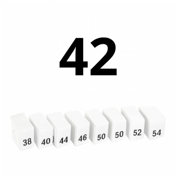 Размерник для одежды (этикетка), №42