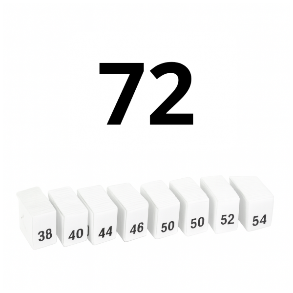 Размерник для одежды (этикетка), №72
