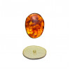 Пуговица металлическая, 55L, цвет янтарь